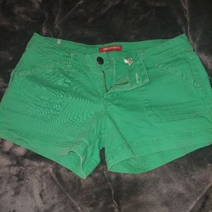 Forest green union bay cargo junior shorts